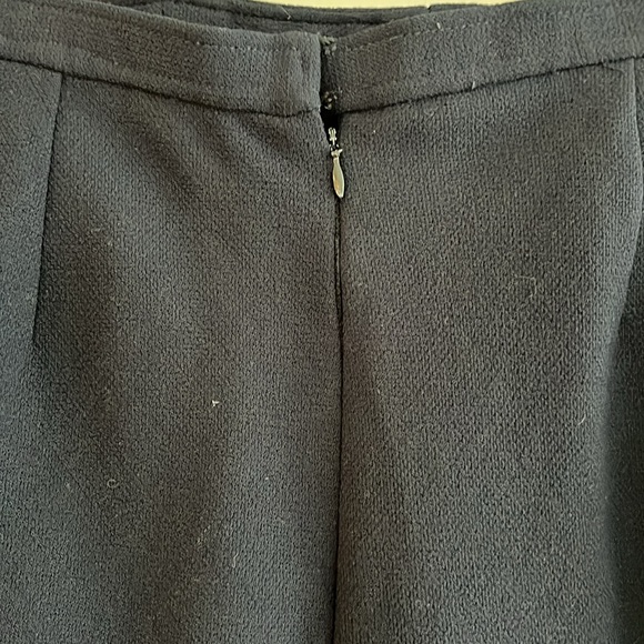 EUC Oscar de la Renta vintage navy bolero jacket drapey wider leg pant suit. - Picture 11 of 15